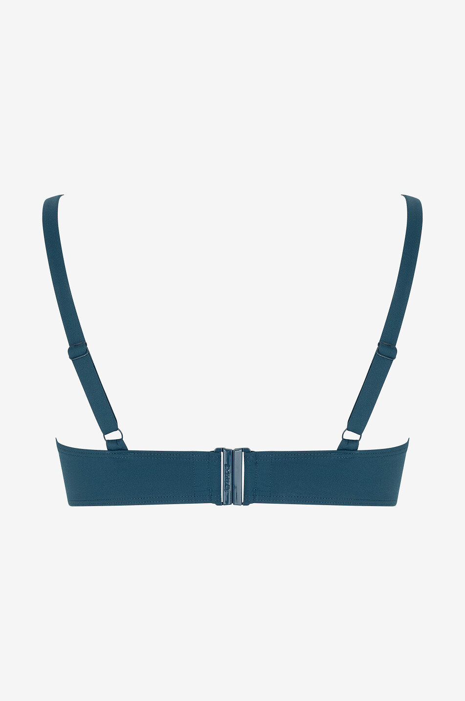 Indispensables lace-up shelf-bra bikini top