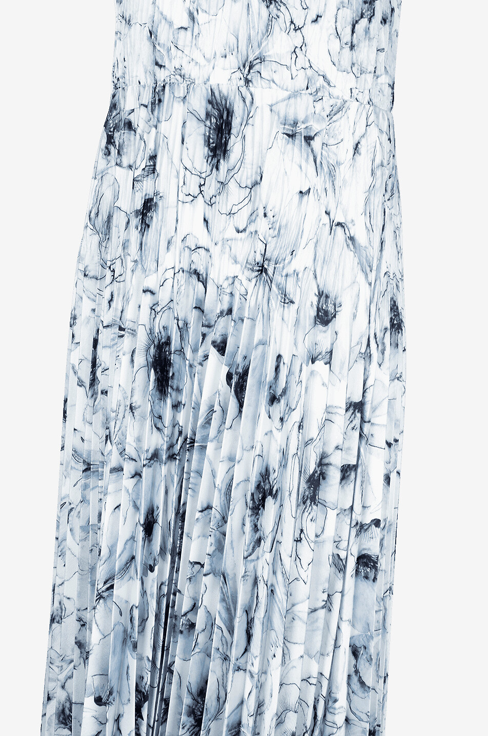 Washed Lily pleated midi dress