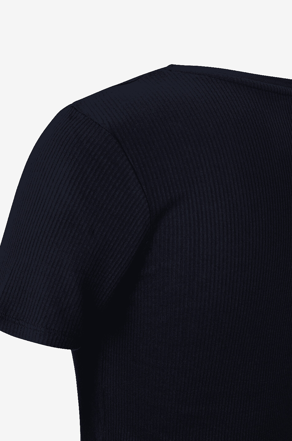 MAJESTIC FILATURES T-shirt à manches courtes en viscose à col V Femme BLEU FONCE 3