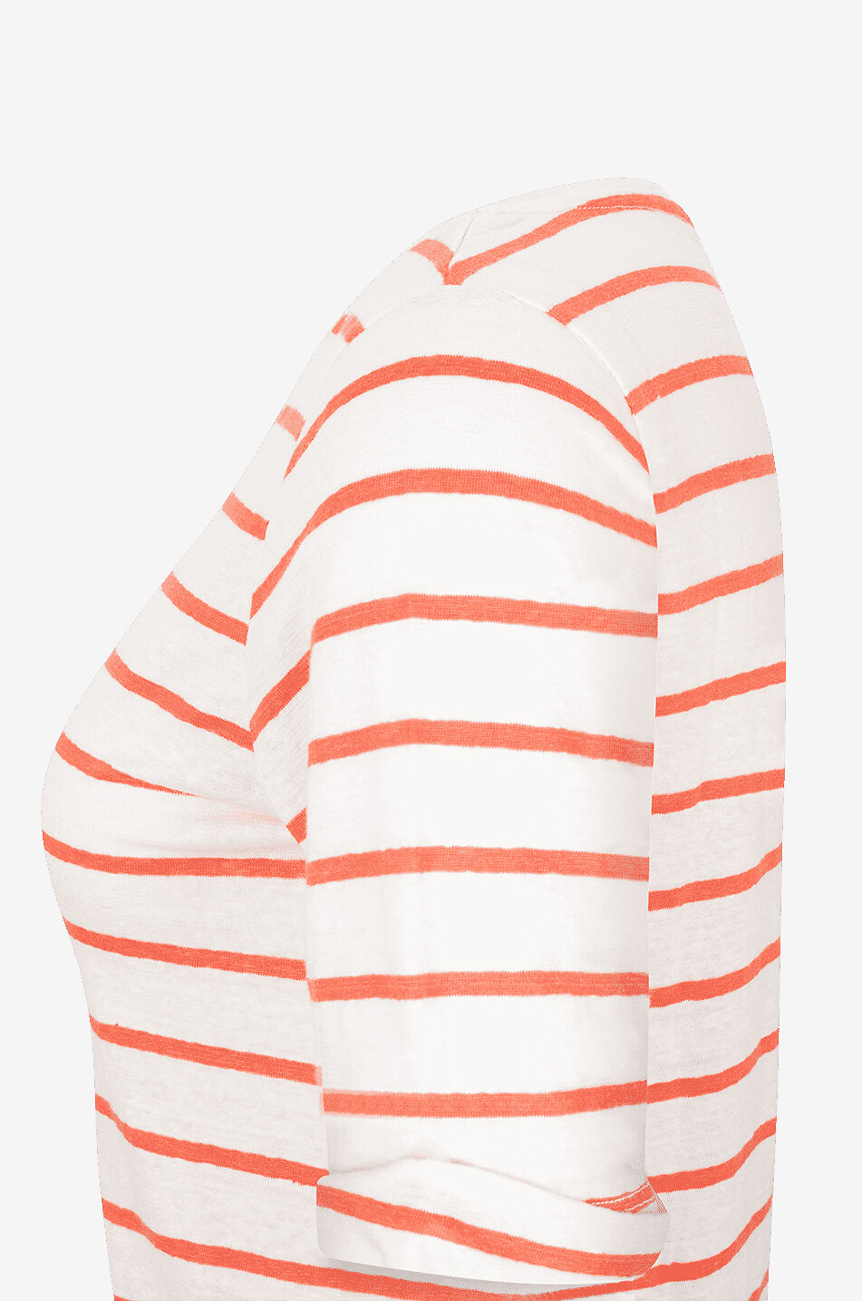 MAJESTIC FILATURES T-shirt rayé à manches courtes en lin Femme MULTICOLORE 3