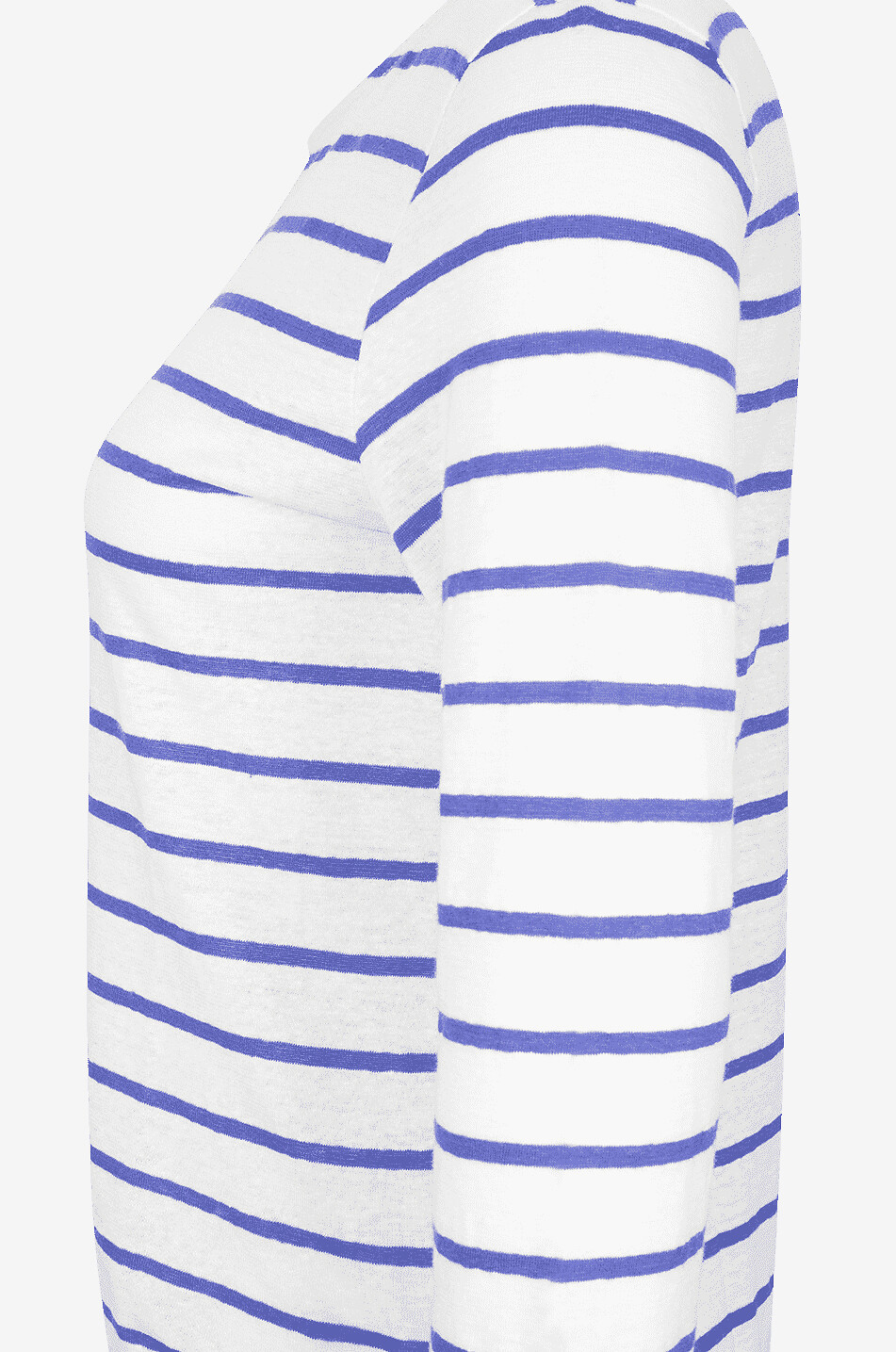 MAJESTIC FILATURES T-shirt rayé à manches trois-quarts en lin Femme MULTICOLORE 3