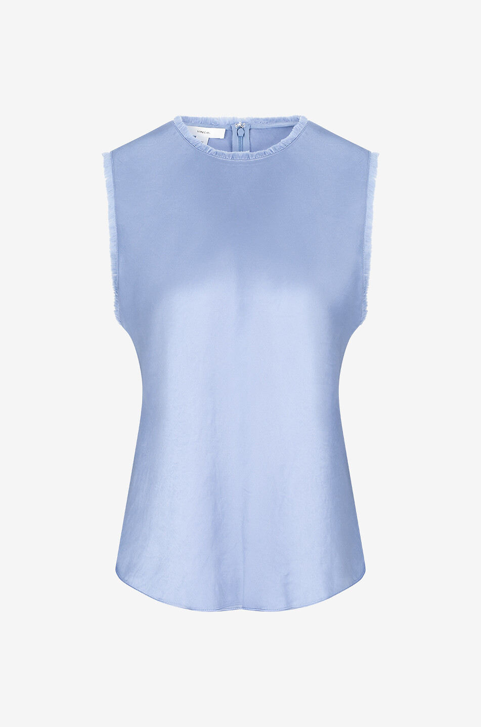 Ärmelloses Top aus Satin