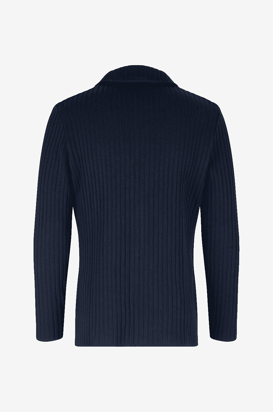 Blazer slim à boutonnage double en maille côtelée