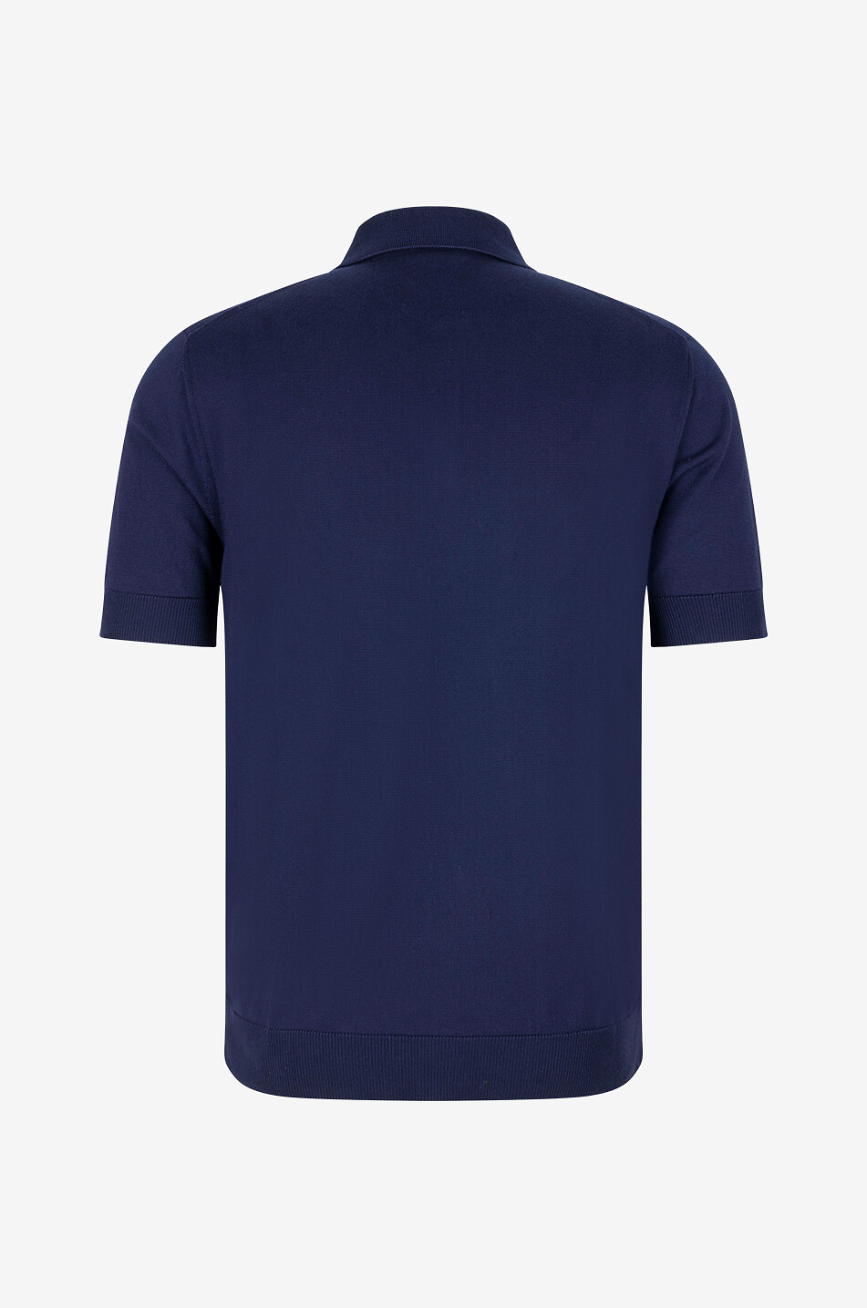 Plain navy blue polo shirt back best sale