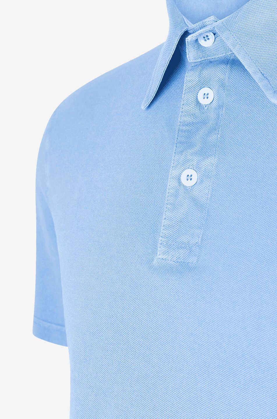 FEDELI Polo en coton Bell Homme BLEU 3