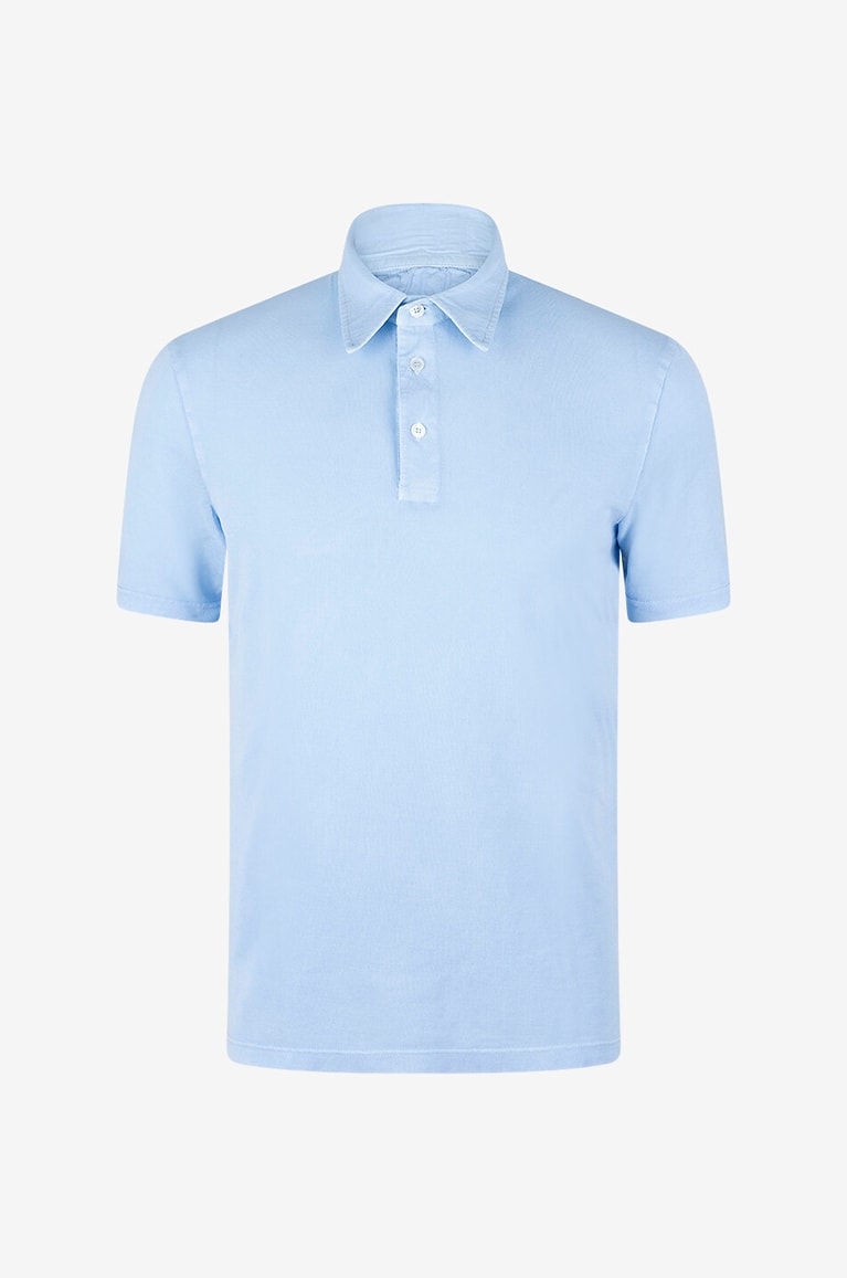 FEDELI Polo en coton Bell Homme BLEU CLAIR 1