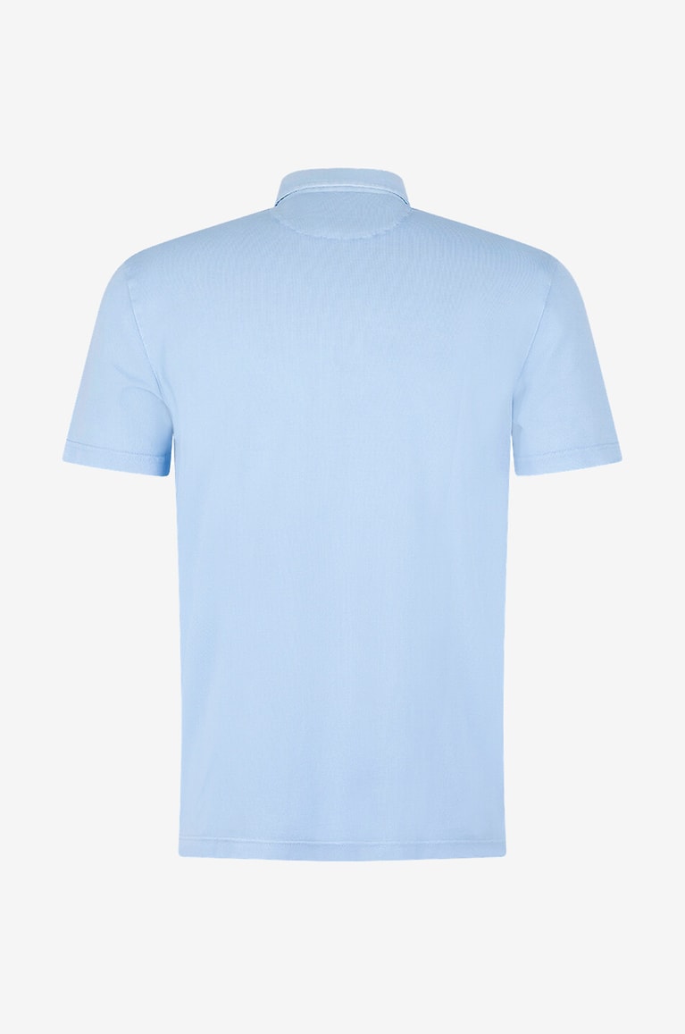 FEDELI Polo en coton Bell Homme BLEU CLAIR 2