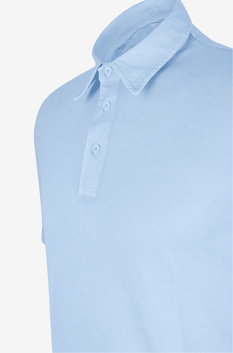 FEDELI Polo en coton Bell Homme BLEU CLAIR 3