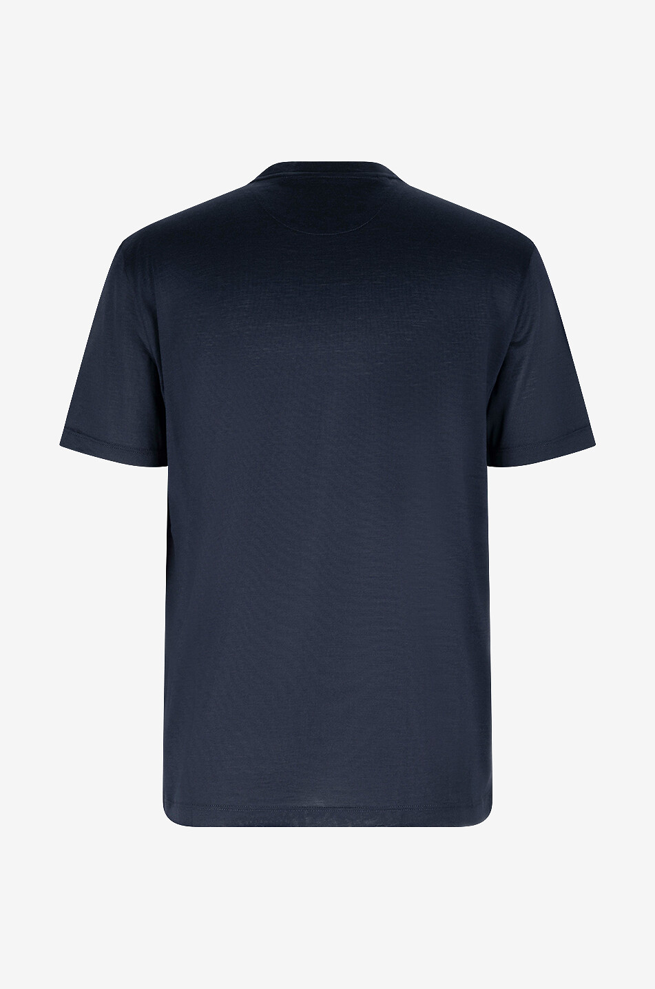 MAURIZIO BALDASSARI T-shirt à manches courtes en jersey de soie et coton Homme BLEU FONCE 2