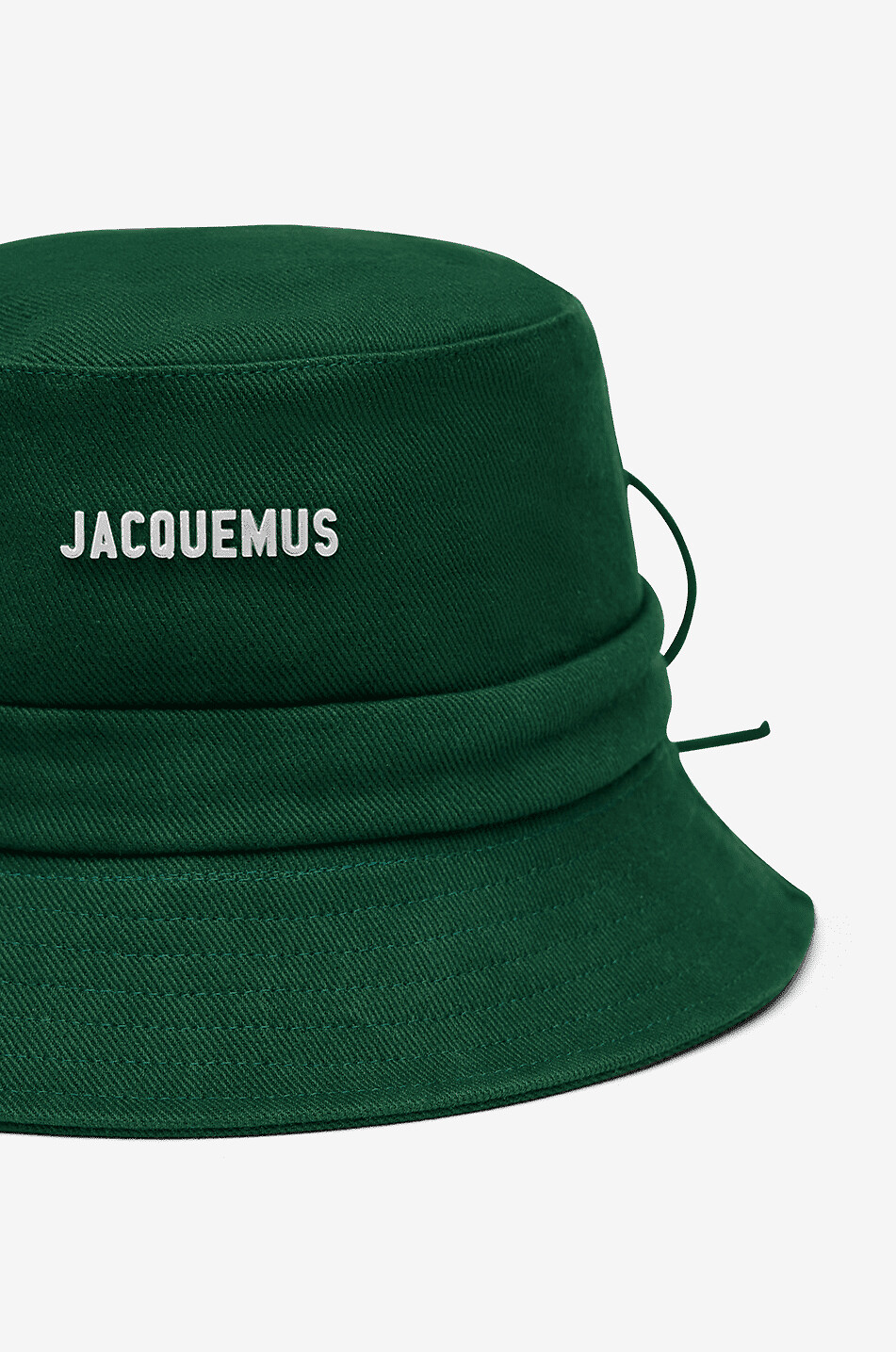 JACQUEMUS Bob uni en coton Gadjo Femme VERT FONCÉ 2