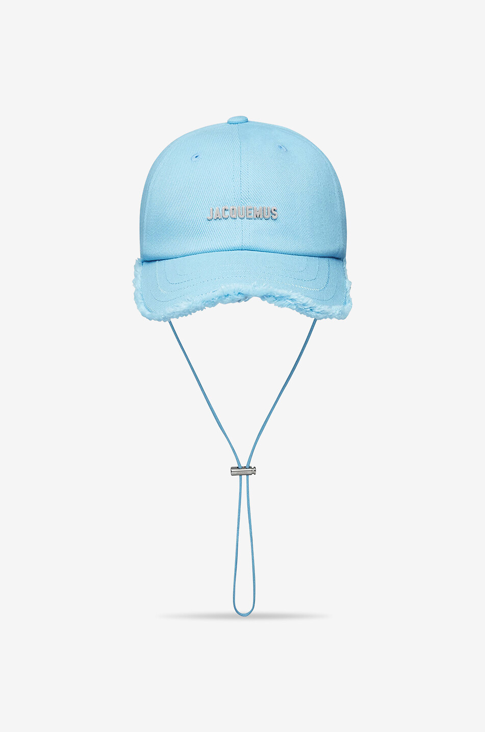 L'Artichaut frayed baseball cap with chin strap