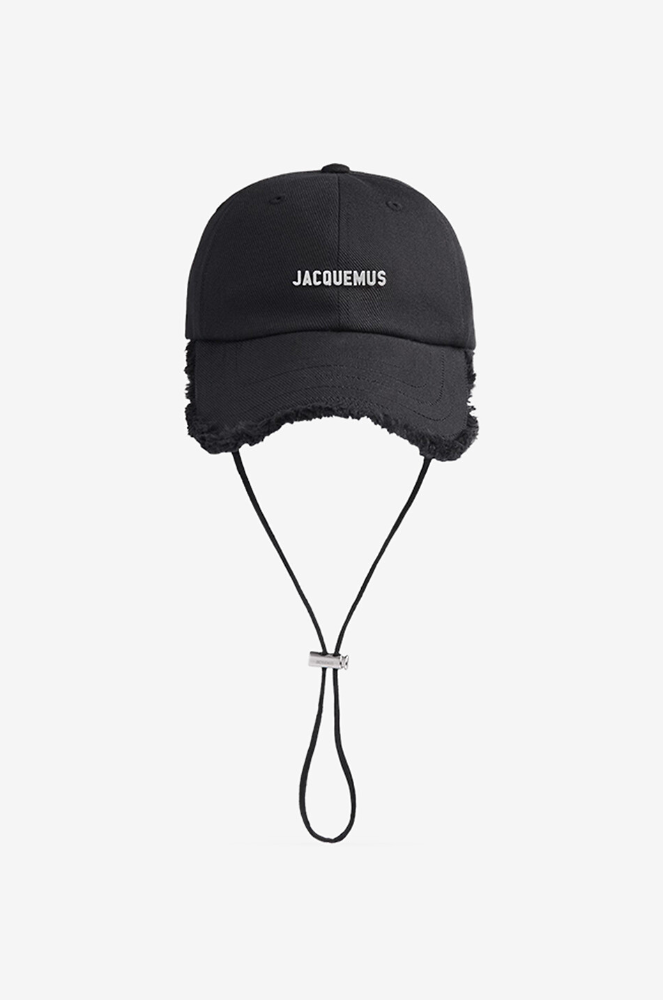 L'Artichaut frayed baseball cap with chin strap