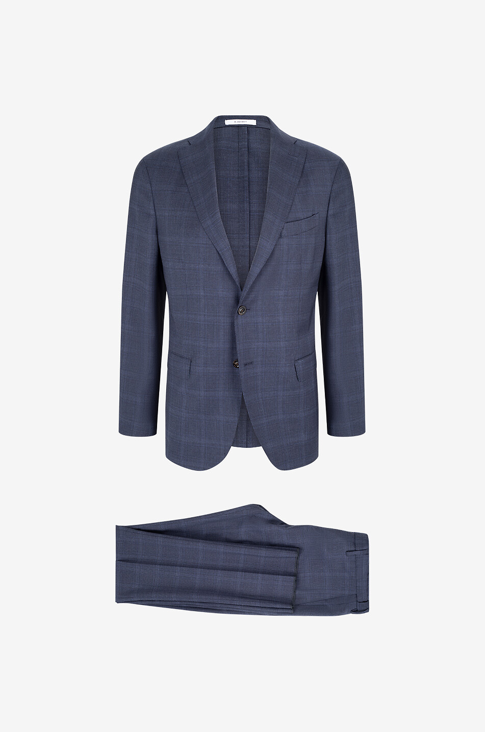 BOGLIOLI Costume en laine vierge à carreaux K.Jacket B-Line Homme BLEU FONCE 1