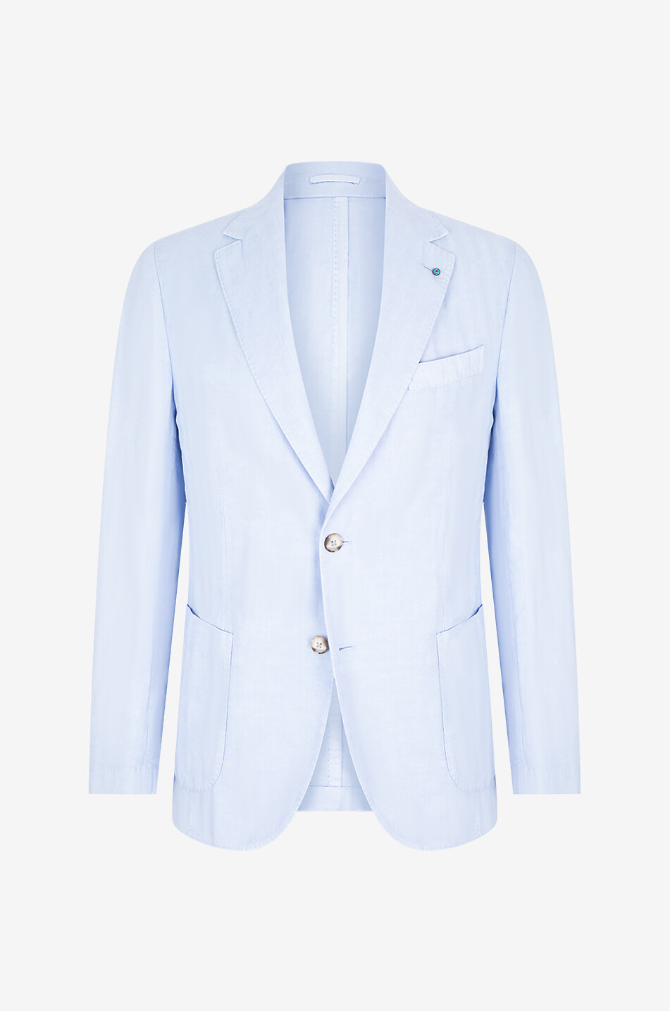 GIAMPAOLO Blazer aus Lyocell Leinen und Baumwolle Novoli Herren HELLBLAU 1