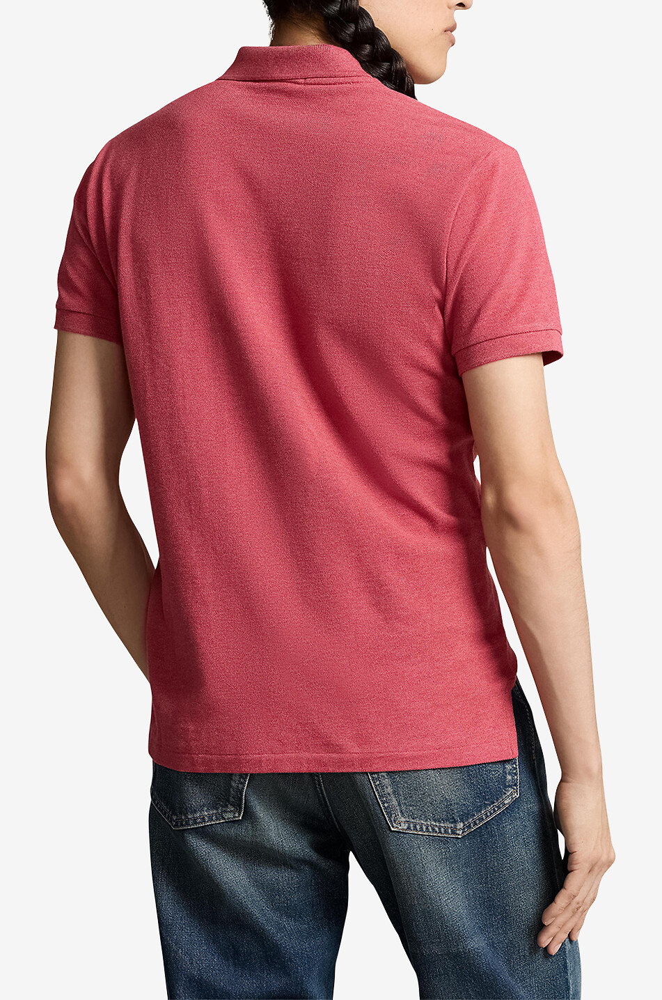POLO RALPH LAUREN Custom Slim Fit Pony embroidered piqué cotton polo shirt Men RED 5