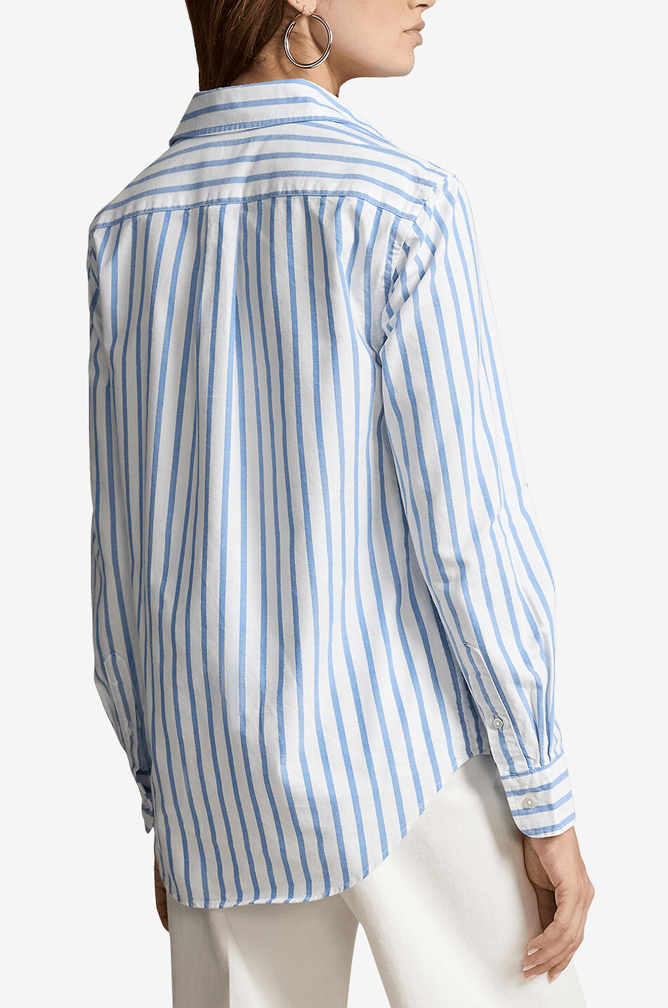 POLO RALPH LAUREN Lässiges gestreiftes Hemd aus Oxford-Baumwolle Damen HELLBLAU 4