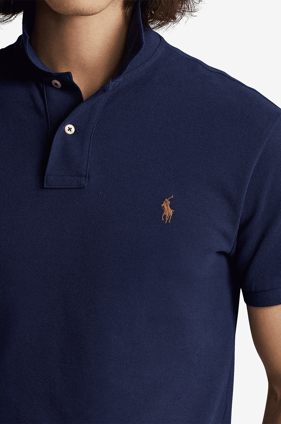 POLO RALPH LAUREN Kurzärmliges Polohemd aus Baumwollpiqué mit Pony-Logo Herren DUNKELBLAU 6