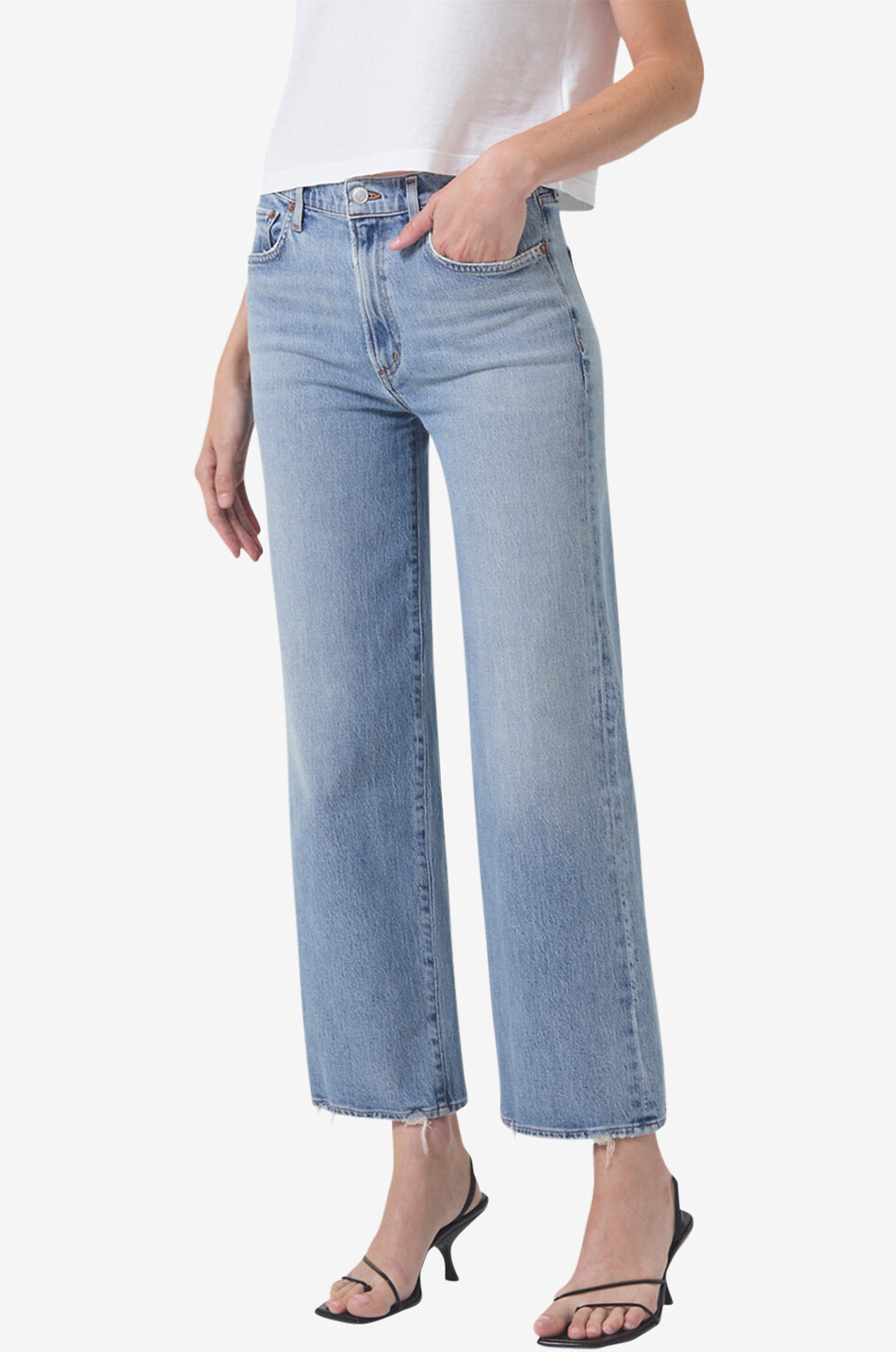 AGOLDE Harper Crop straight-leg jeans Women BLUE 7