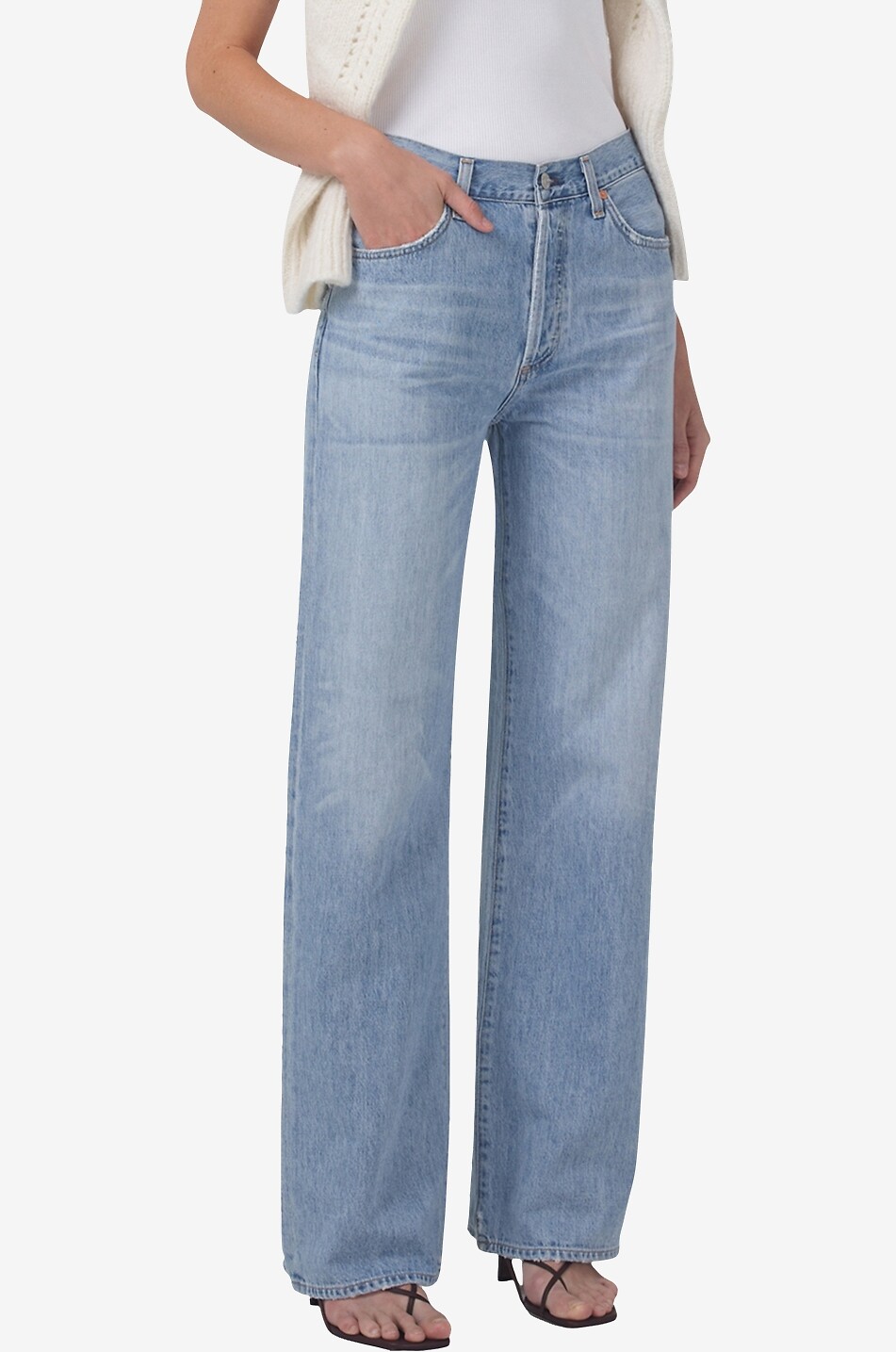 Jeans mit weitem Bein aus Biobaumwolle Annina Tularosa