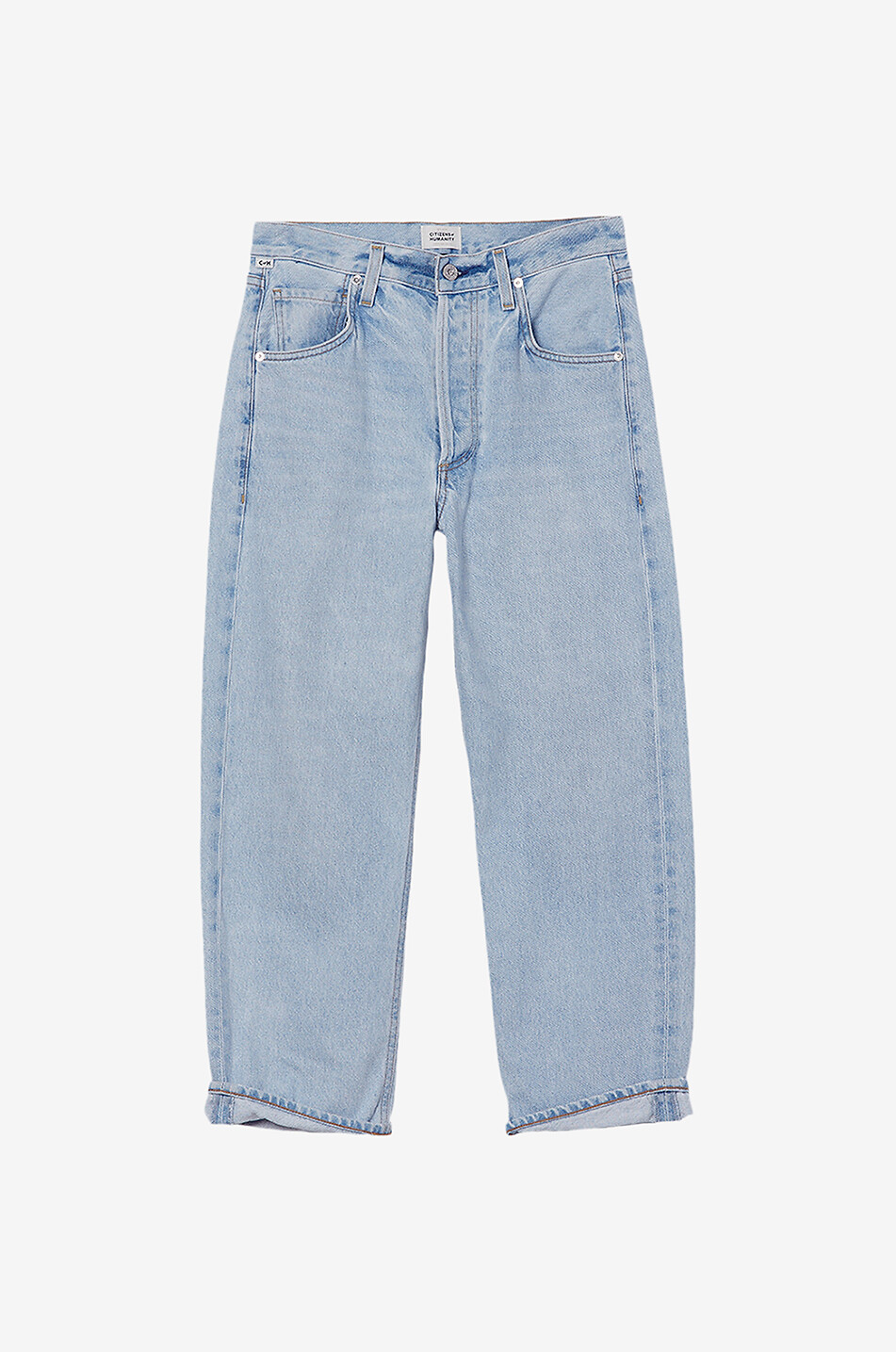 Verkürzte Jeans aus Baumwolle Dahlia Bow Leg Frequency