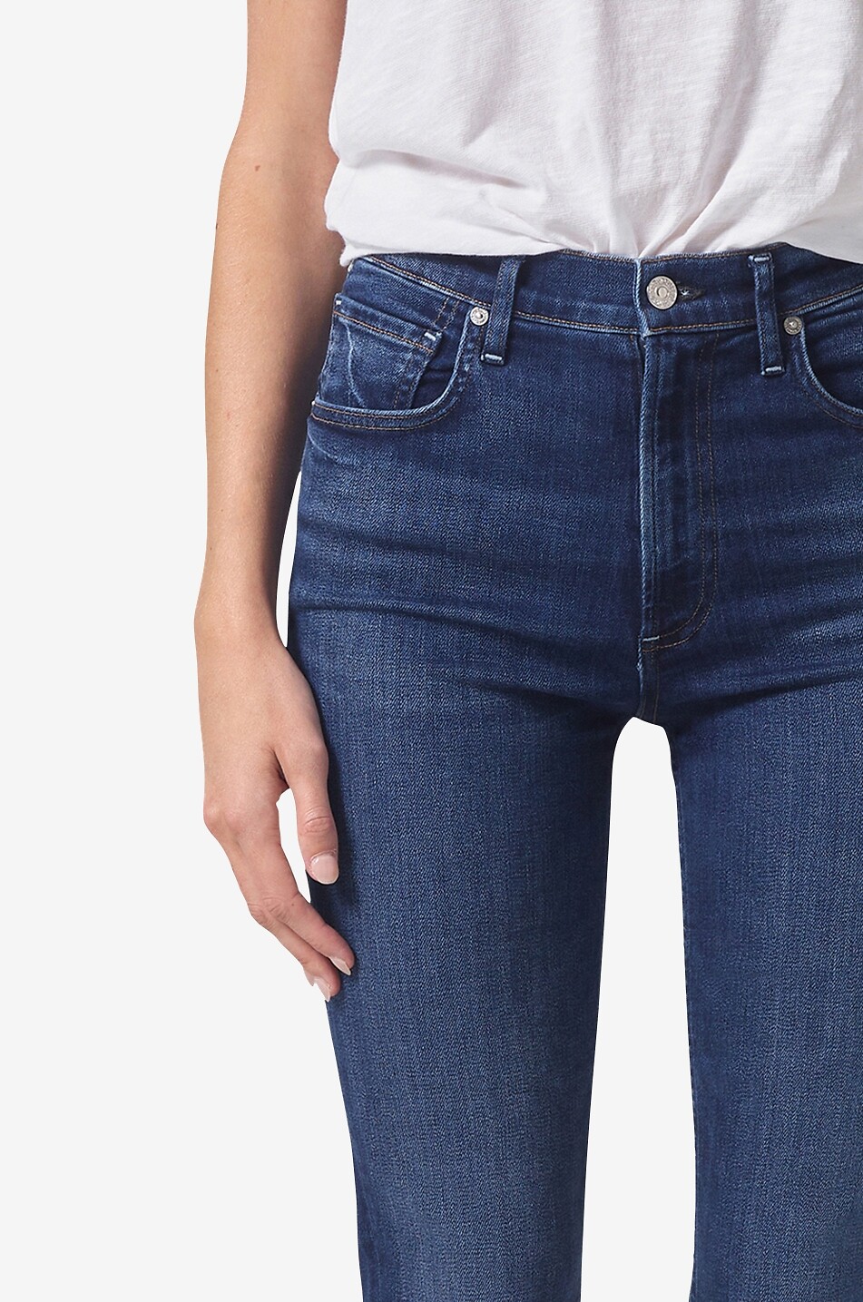 CITIZENS OF HUMANITY Sloane Provance cotton and lyocell skinny jeans Women DARK BLUE 6