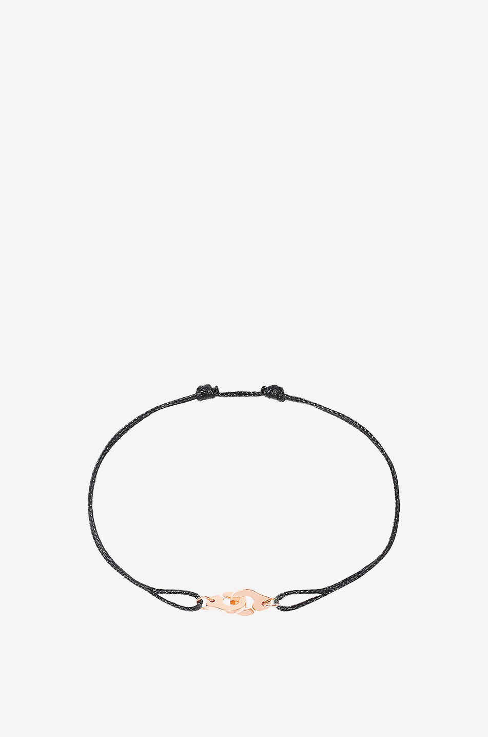 DINH VAN Kordelarmband mit Roségoldelement Menottes R6.5 Damen ROSA 1
