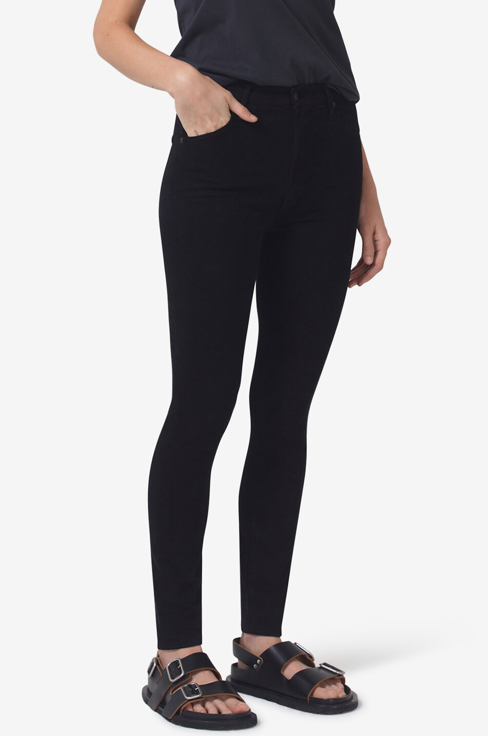 CITIZENS OF HUMANITY Chrissy High Rise skinny jeans Women BLACK 3