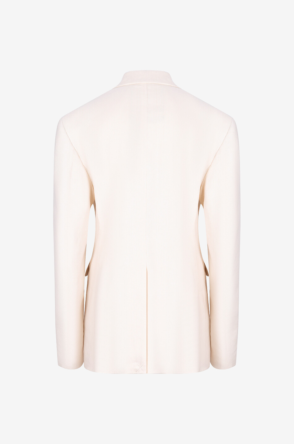 JACOB COHEN COUTURE Blazer en lin et viscose à boutonnage double et carreaux vichy Femme BEIGE 2