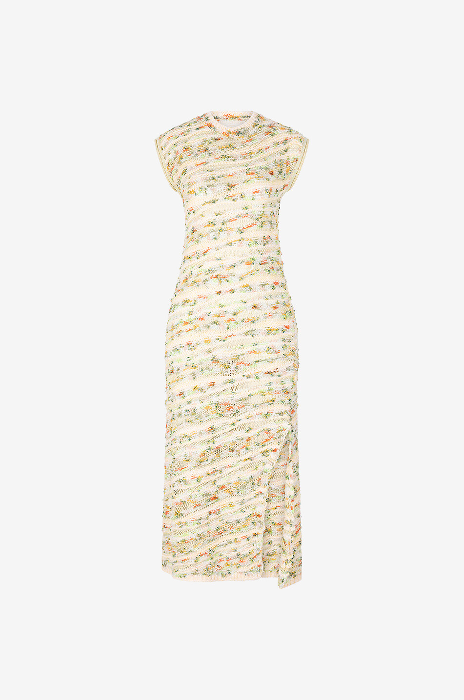 Dune long cotton blend dress