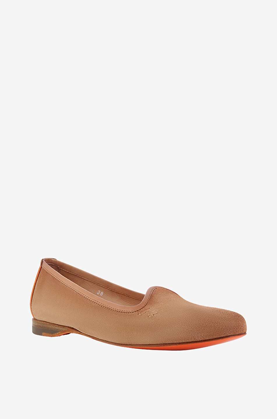 SANTONI Andrea suede double buckle ballerina flats Women LIGHT PINK 1