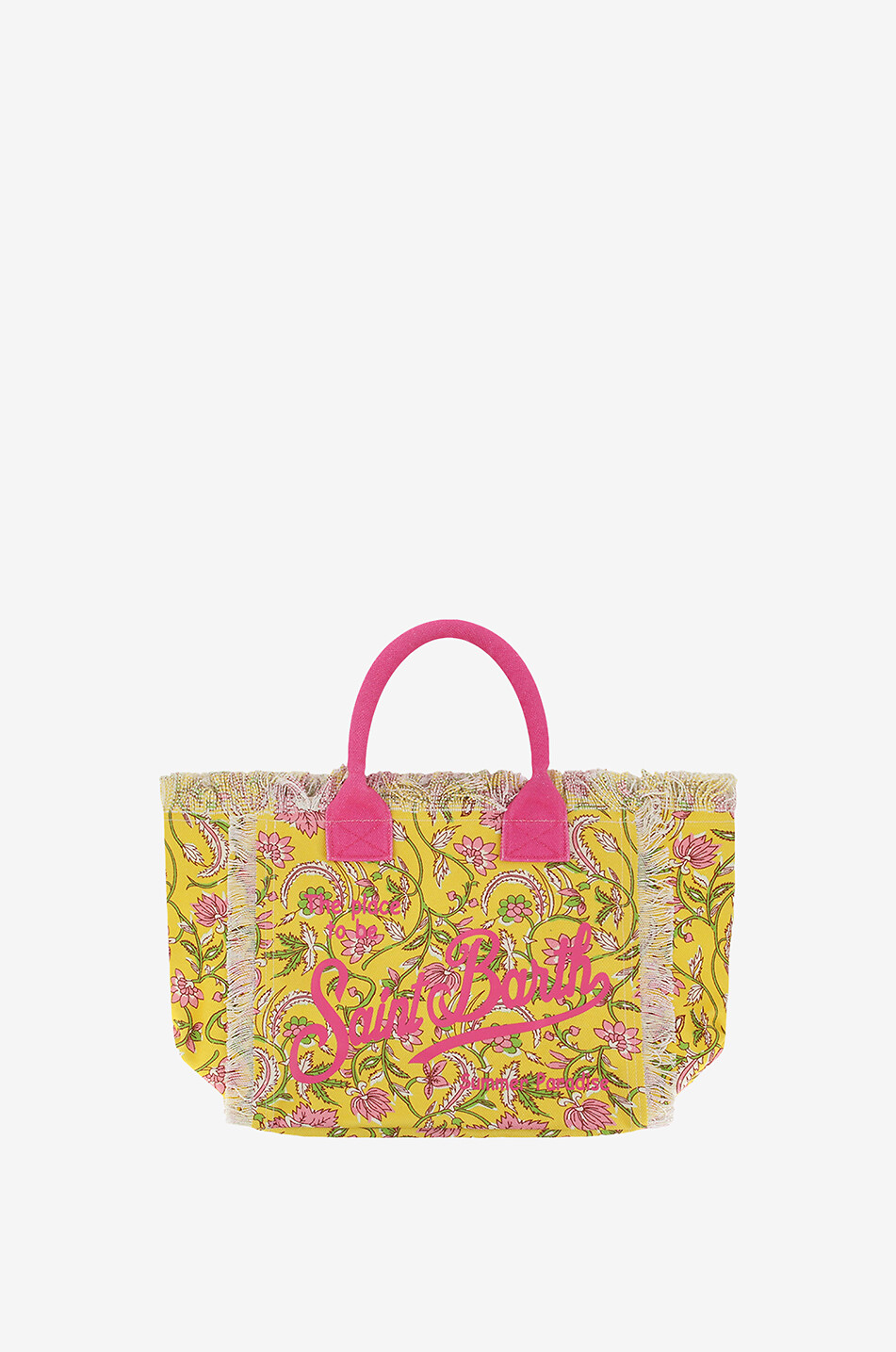 MC2 SAINT BARTH Vanity cotton tote bag Women YELLOW 1