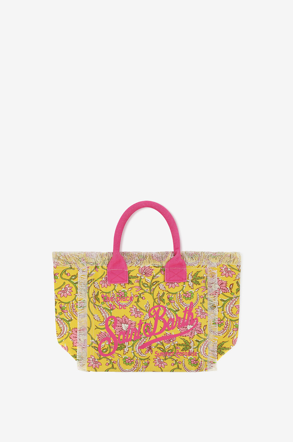 MC2 SAINT BARTH Vanity cotton tote bag Women YELLOW 2