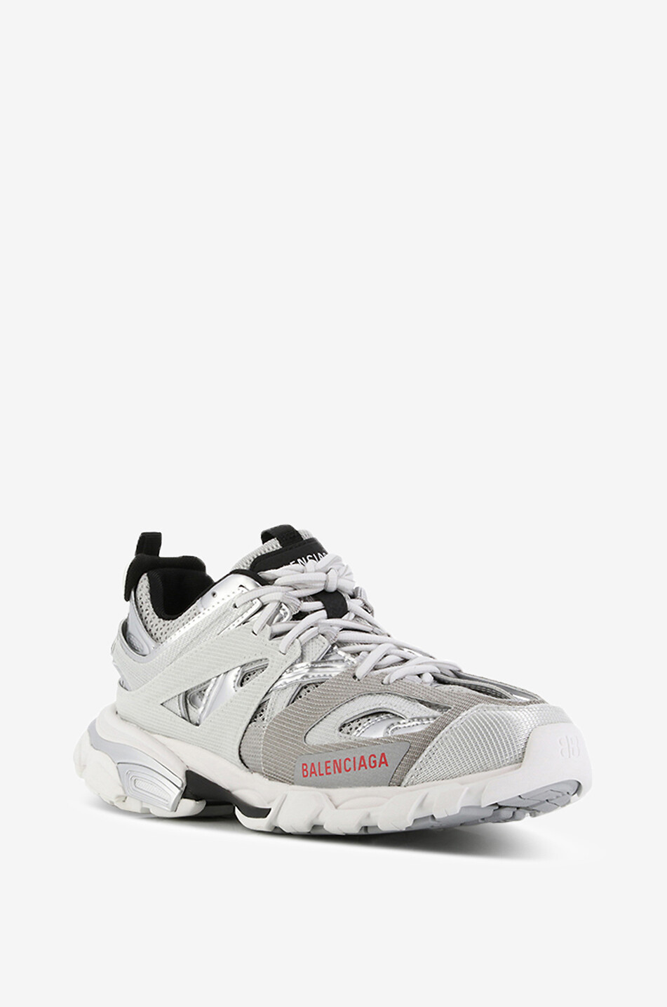 Track mesh sneakers with metallic details