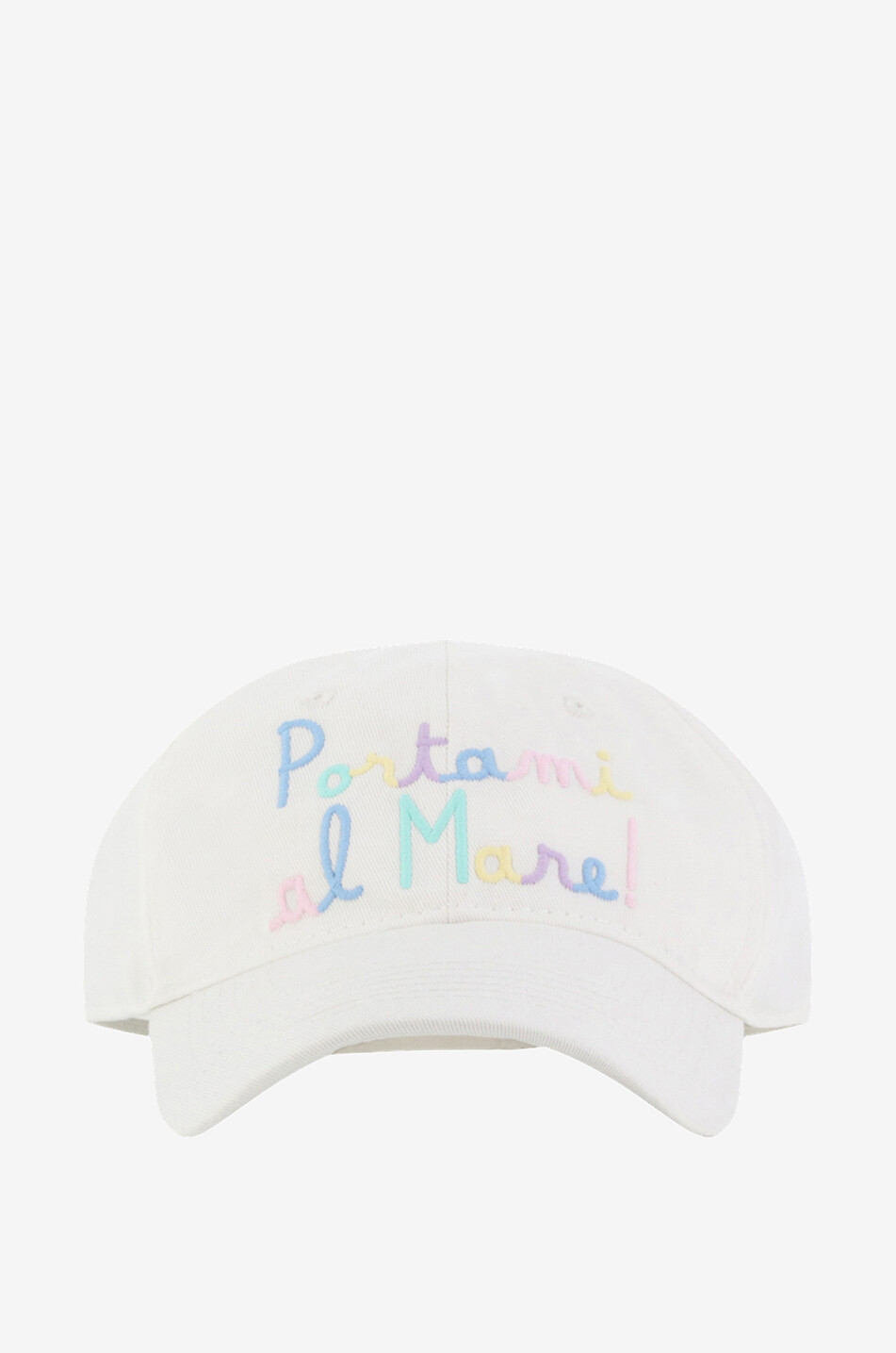 MC2 SAINT BARTH Casquette en coton Catcher Portami Al Mare! Femme BLANC 1
