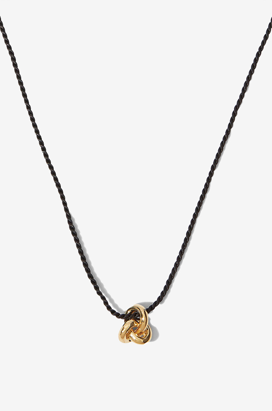 OTIUMBERG Mini Knot cord necklace with 14kt gold vermeil detail Women YELLOW 2