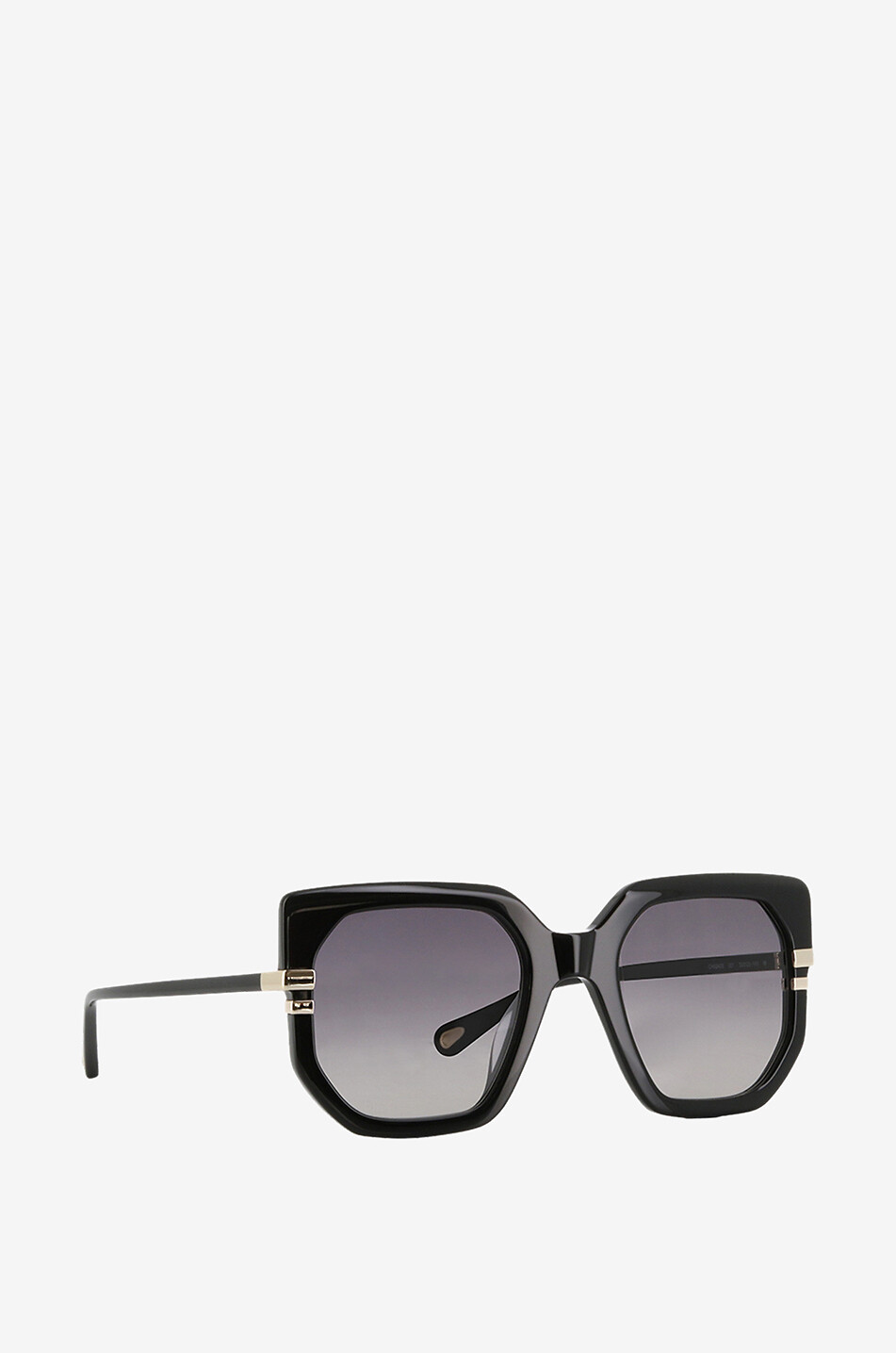 CHLOE West geometric sunglasses Women BLACK 2