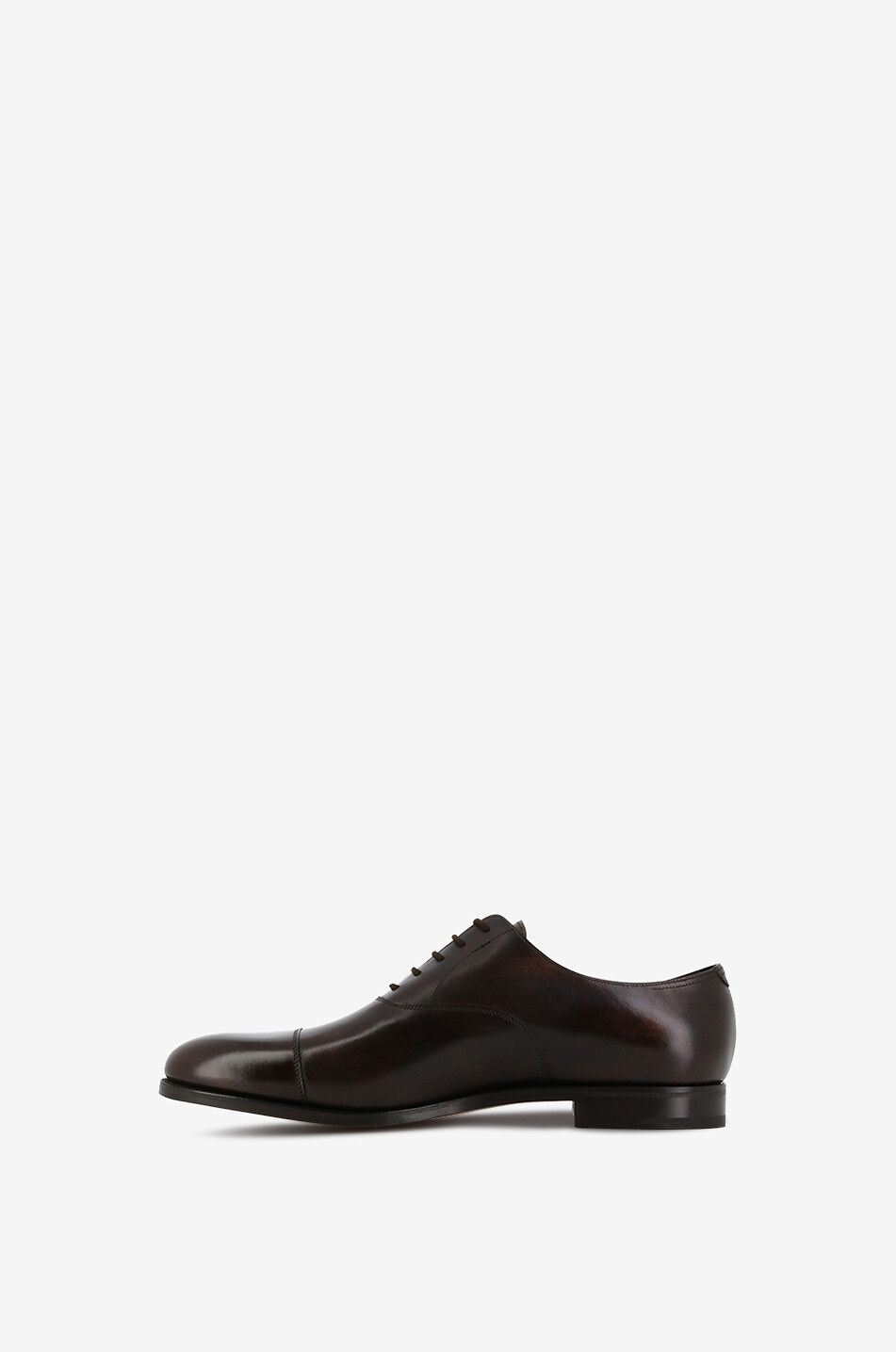 JOHN LOBB Richelieus classiques à lacets en cuir brillant City II Homme MARRON FONCÉ 3