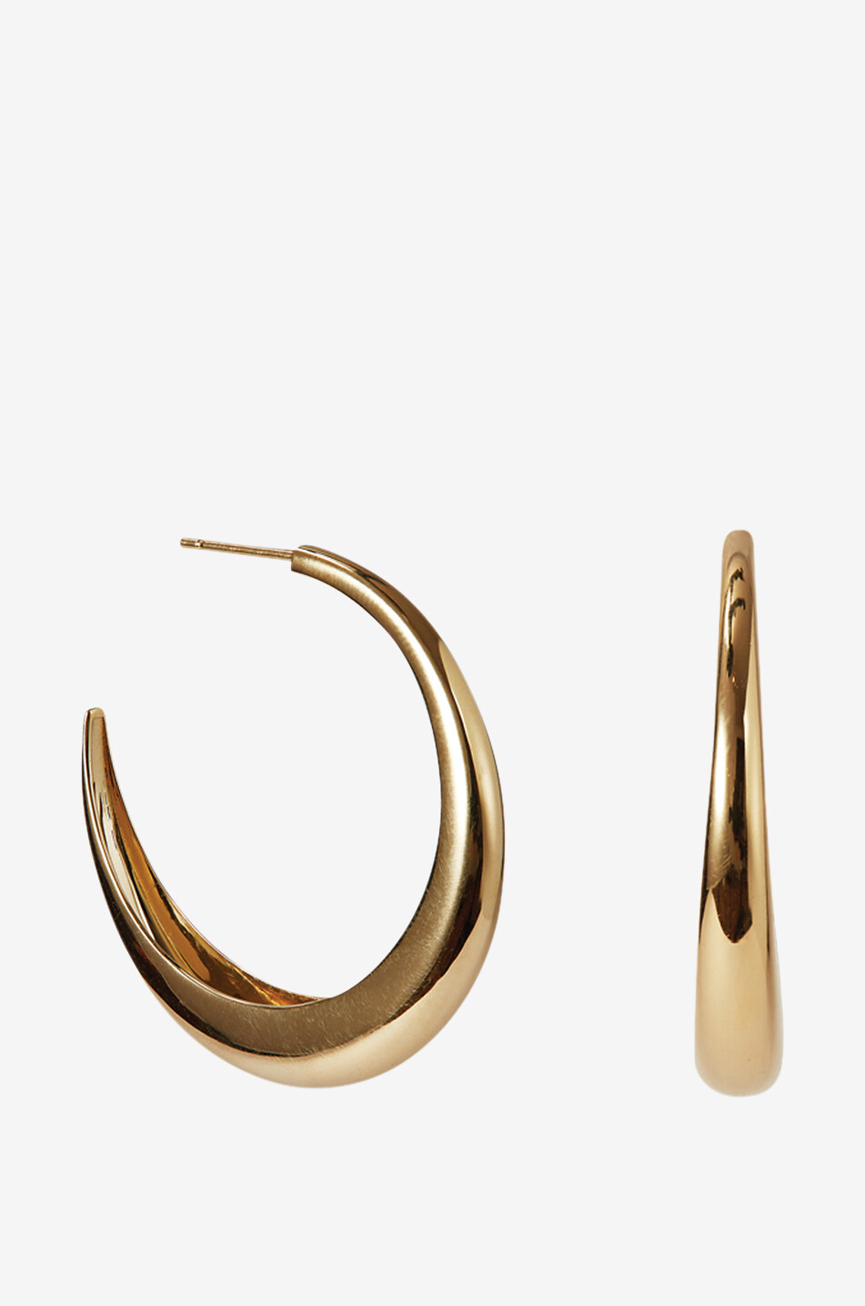 OTIUMBERG Grosse goldene Creolen Graduated 36 Damen GELB 1
