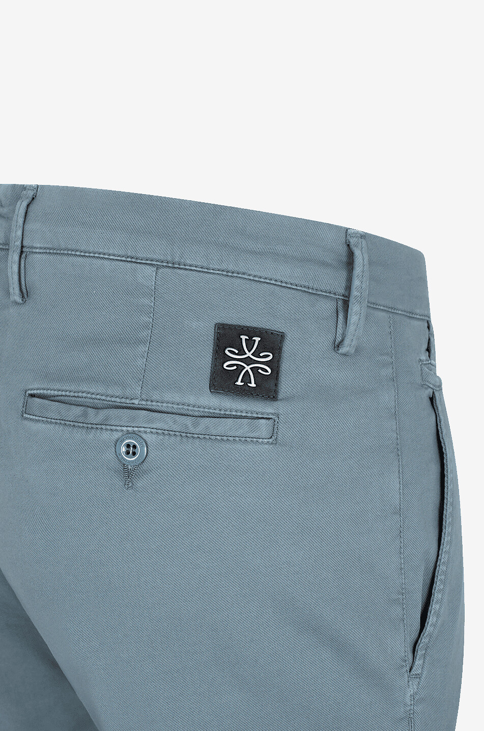 JACOB COHEN Bobby cotton and lyocell chno trousers Men MEDIUM BLUE 3