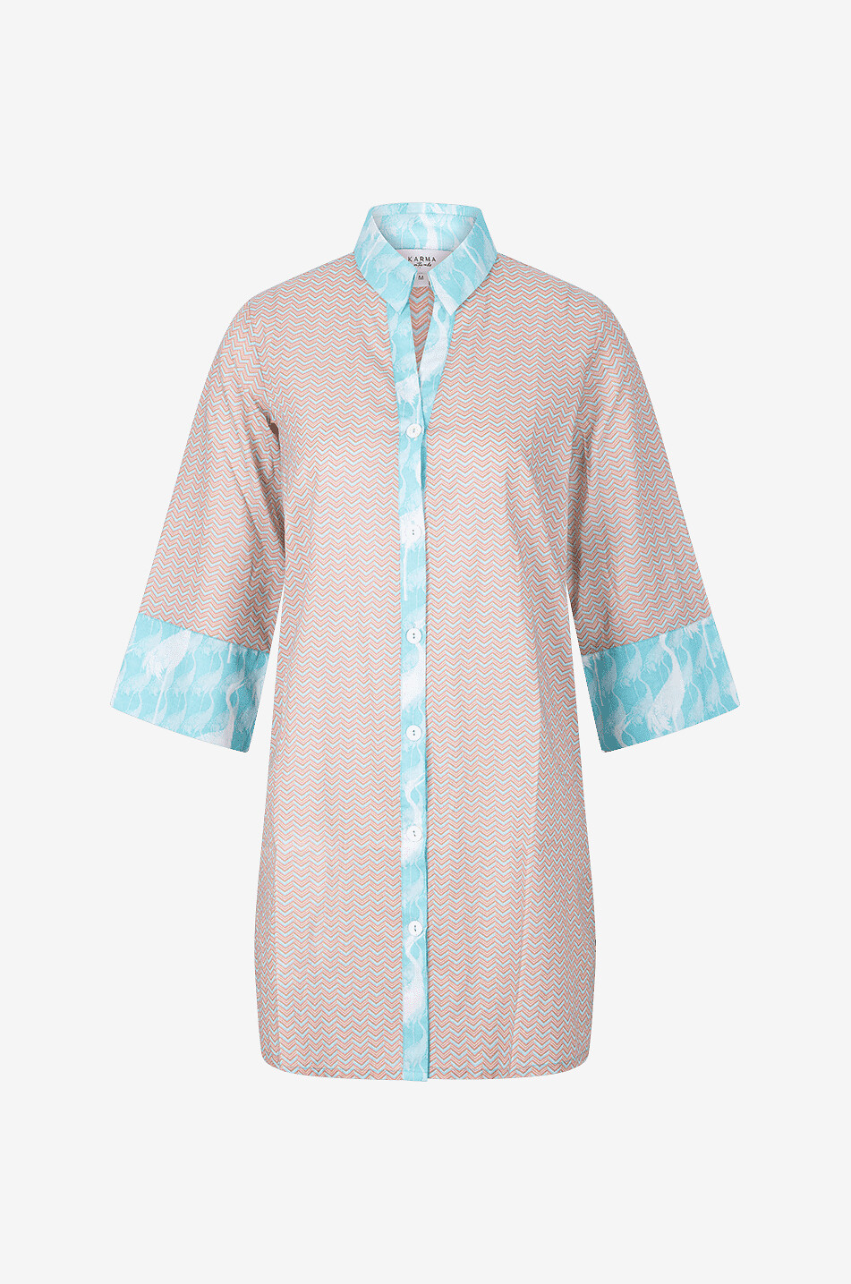Mios short cotton beach shirt dress