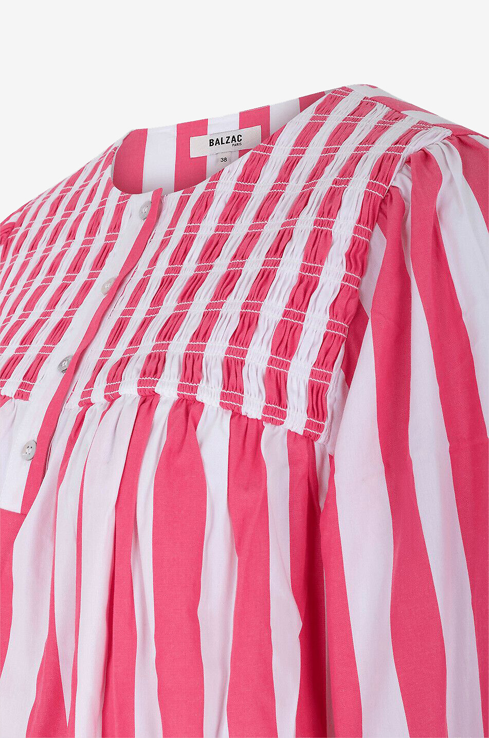 BALZAC PARIS Ophélie striped poplin blouse Women PINK 5