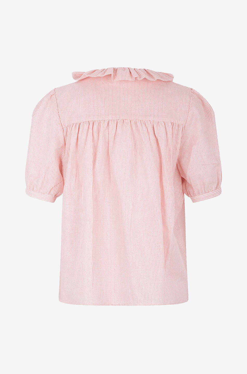 Chemise en coton à rayures cinstillantes et volants Baignade