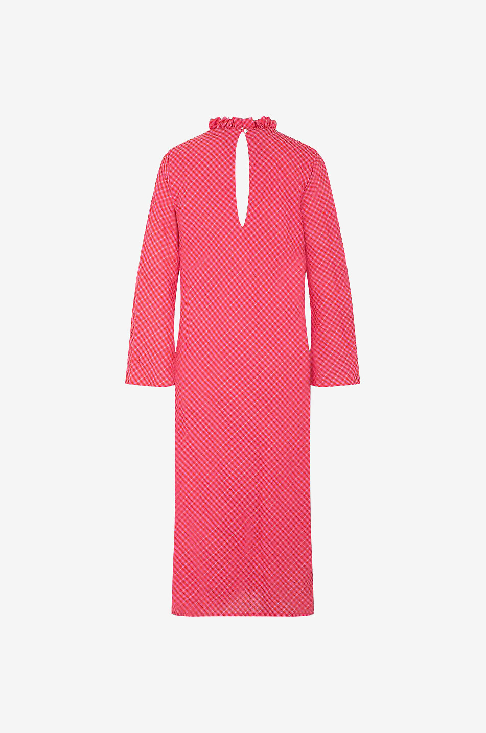 BALZAC PARIS Pétite midi A-line gingham check dress Women RED 2
