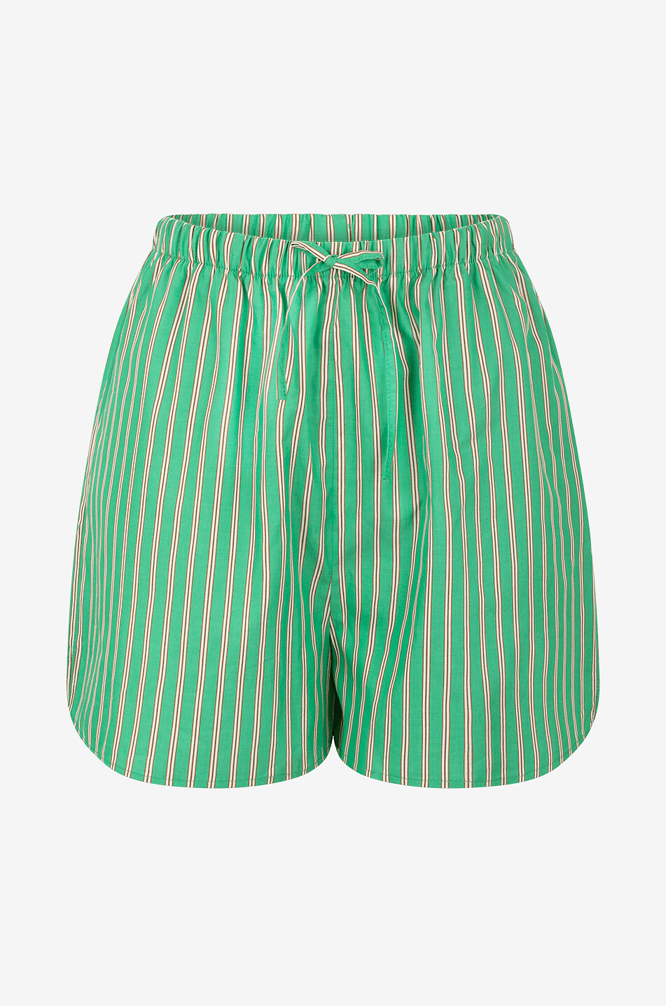 BALZAC PARIS Gestreifte Popelineshorts Lino Damen GRÜN 1