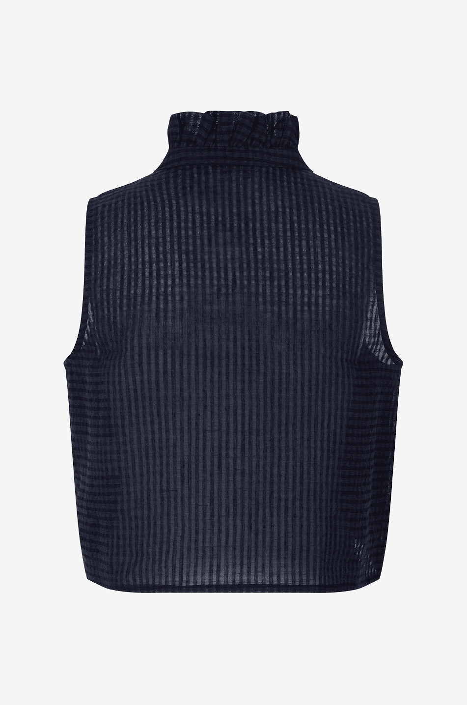 Kariertes ärmelloses Boxy-Top Gersende