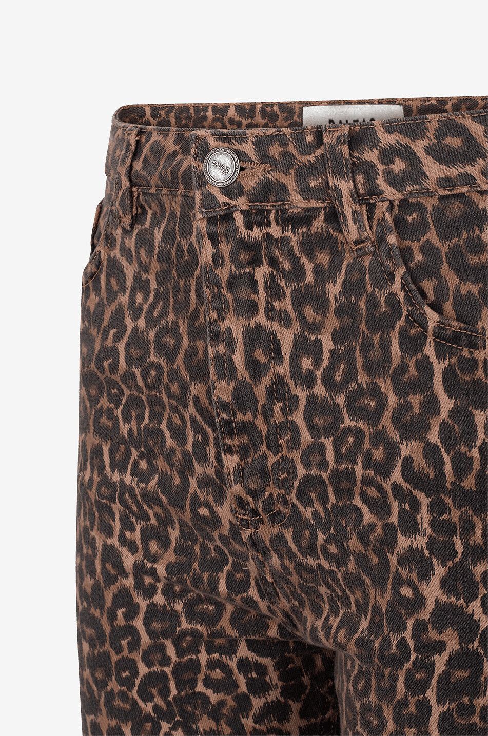 BALZAC PARIS Gerade verkürzte Jeans mit Leopardenprint Austin Damen BRAUN 5