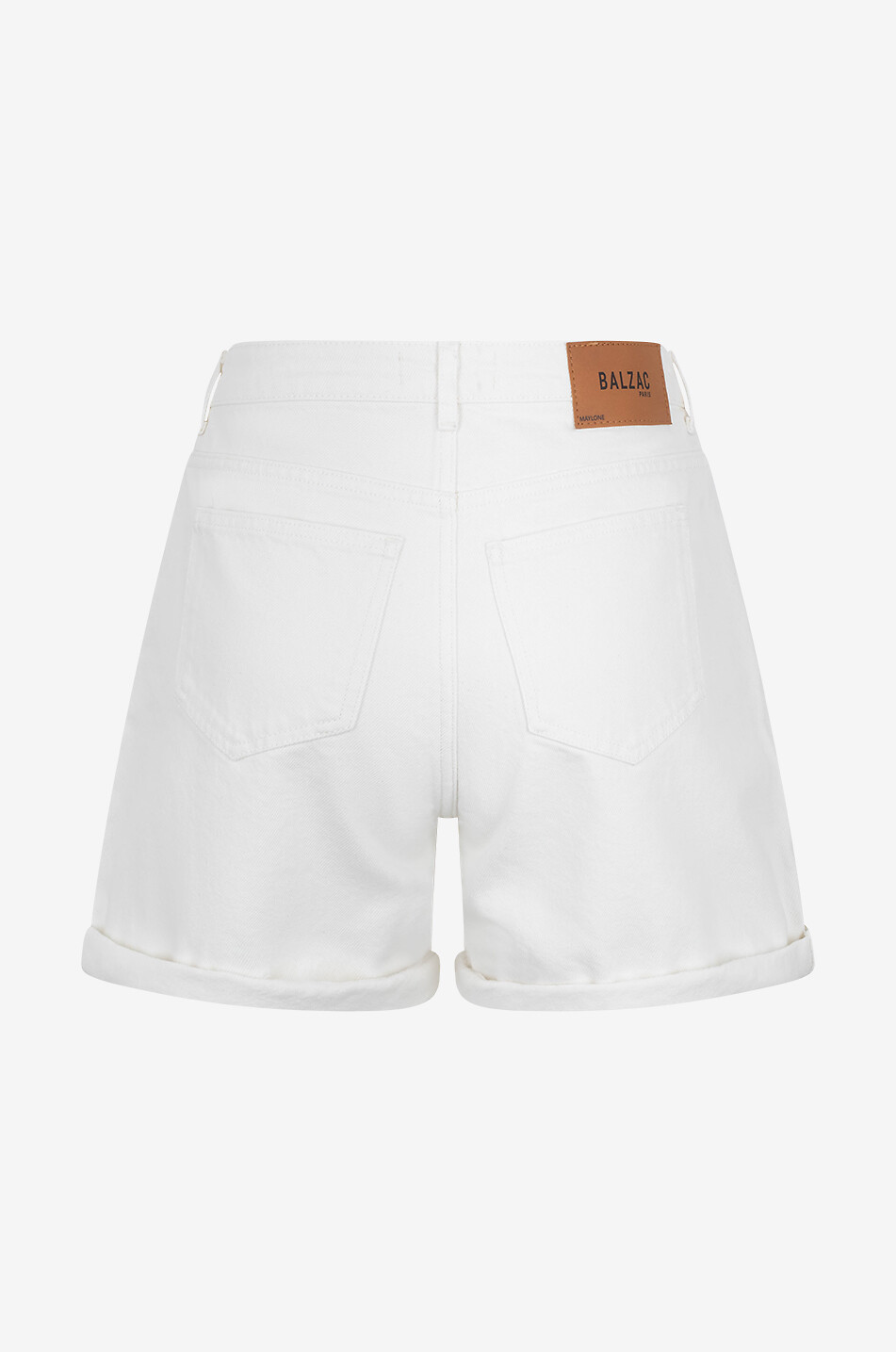 BALZAC PARIS Short en denim Maylone Blanc Naturel Femme BLANC CASSE 2