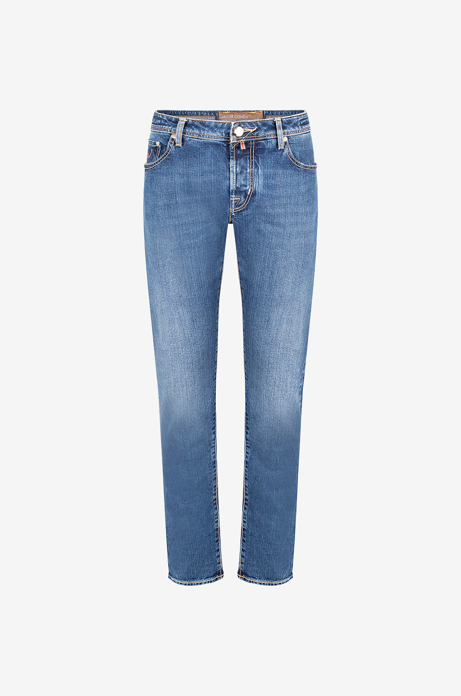 Nick cotton straight-leg jeans