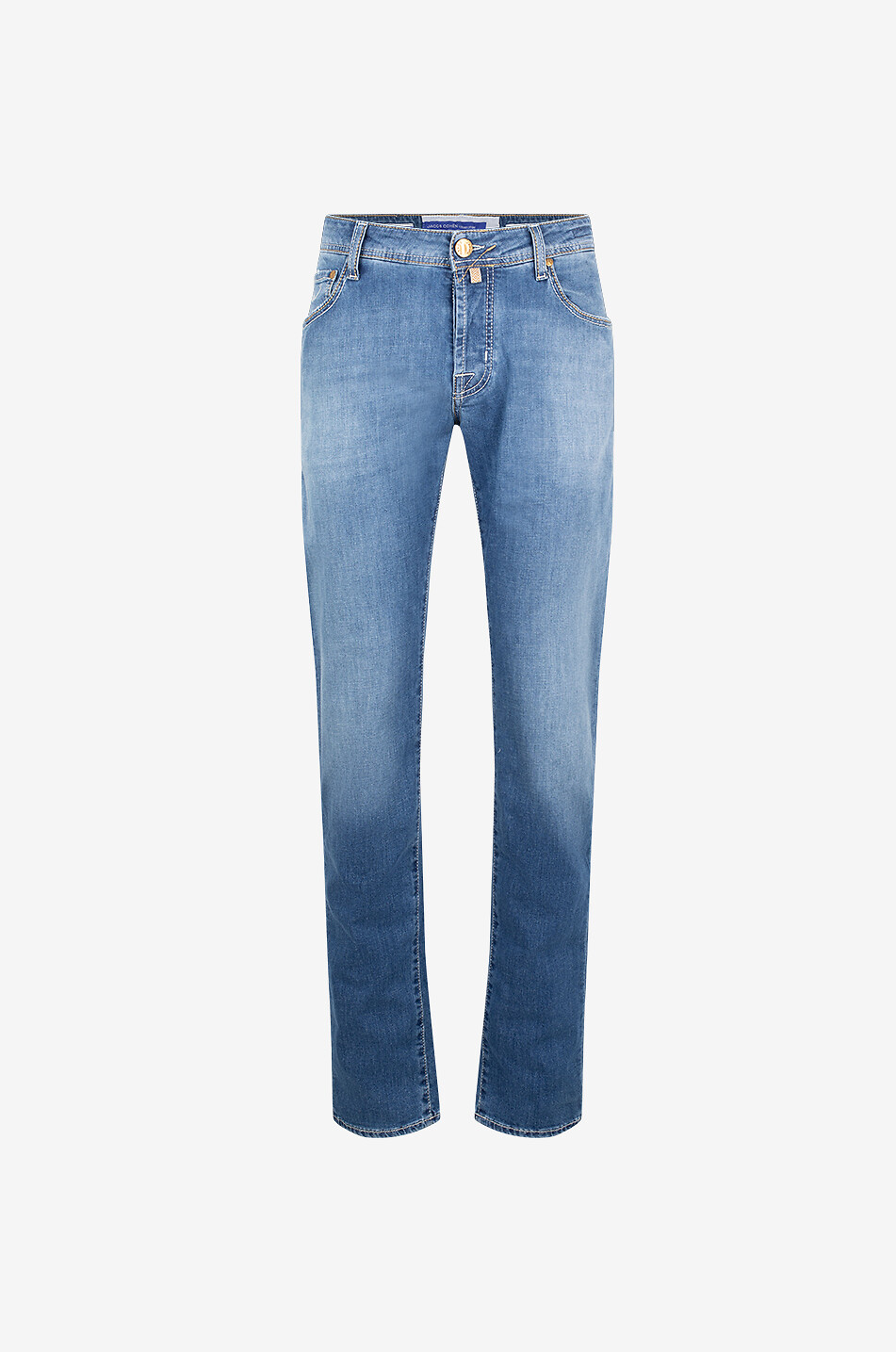 Nick cotton and linen slim-fit jeans