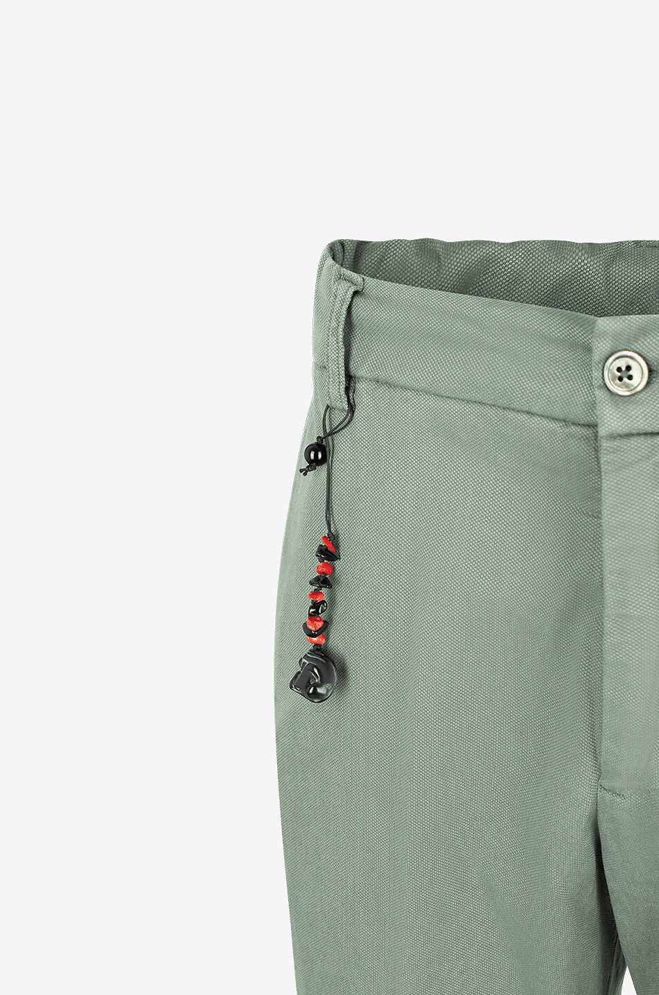 Keilhose aus Lyocell und Baumwolle Manu